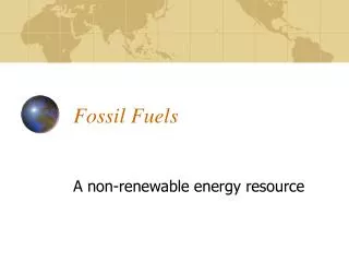 Fossil Fuels