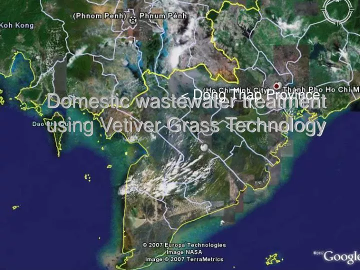 domestic wastewater treatment using vetiver grass technology