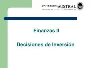 finanzas ii