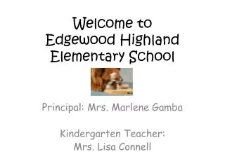 Welcome to Edgewood Highland Elementary School