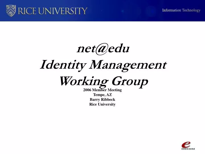 net@edu identity management working group