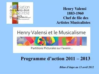 programme d action 2011 2013