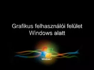 grafikus felhaszn l i fel let windows alatt