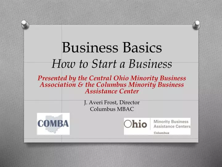 business basics how to start a business