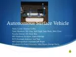 Autonomous Surface Vehicle - slide 1