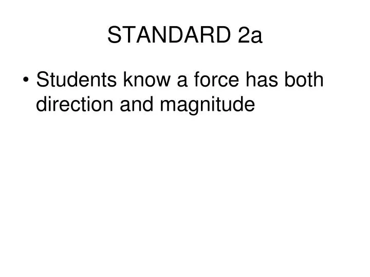 standard 2a