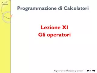 programmazione di calcolatori