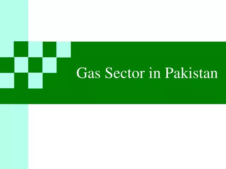 gas sector in pakistan
