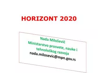 horizont 2020