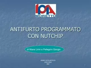 antifurto programmato con nutchip