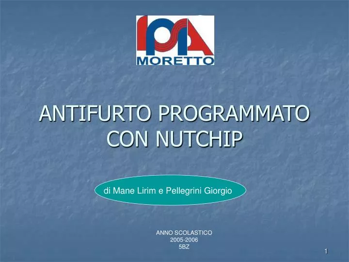 antifurto programmato con nutchip