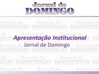 apresenta o institucional