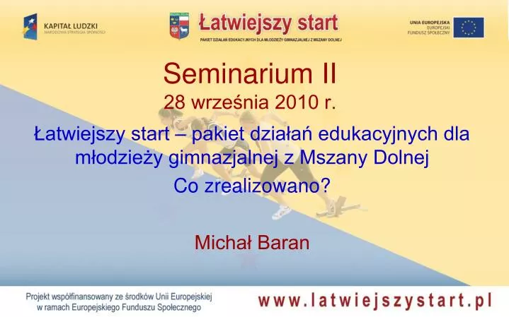 seminarium ii 28 wrze nia 2010 r