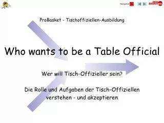 who wants to be a table official