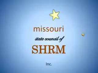 missouri state council of SHRM