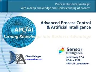 Process Optimization begin with a deep Knowledge and Understanding of process