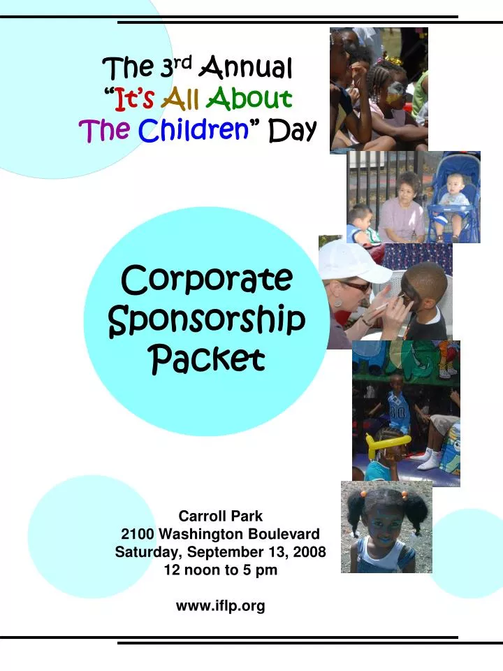 the 3 rd annual it s all about the children day