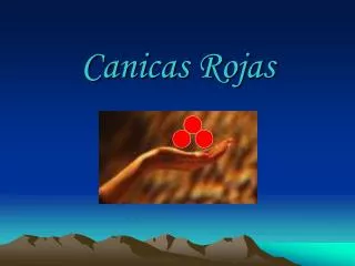 canicas rojas