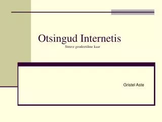 otsingud internetis struve geodeetiline kaar