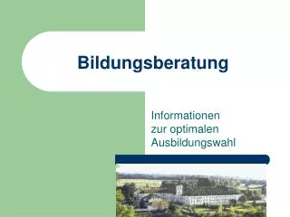 bildungsberatung