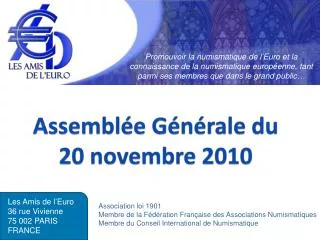 assembl e g n rale du 20 novembre 2010