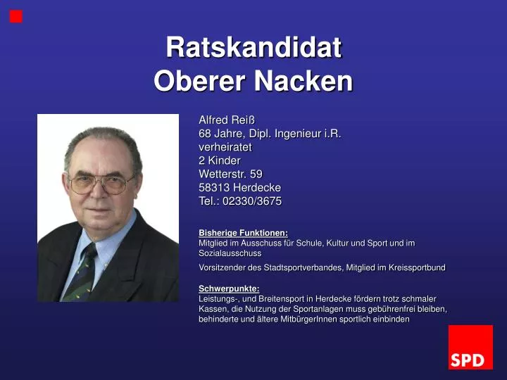 ratskandidat oberer nacken