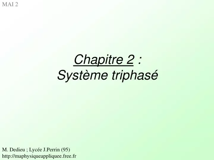 chapitre 2 syst me triphas