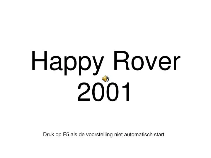 happy rover 2001