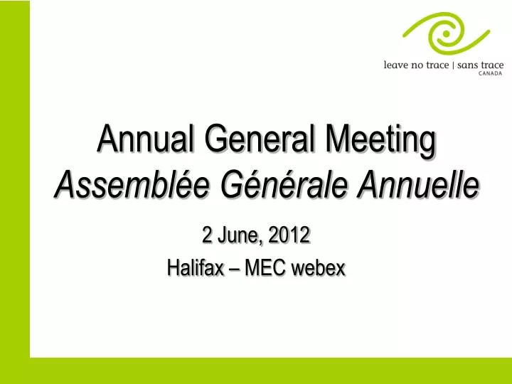 annual general meeting assembl e g n rale annuelle