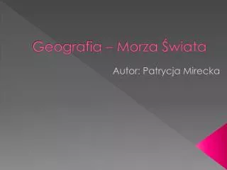 geografia morza wiata