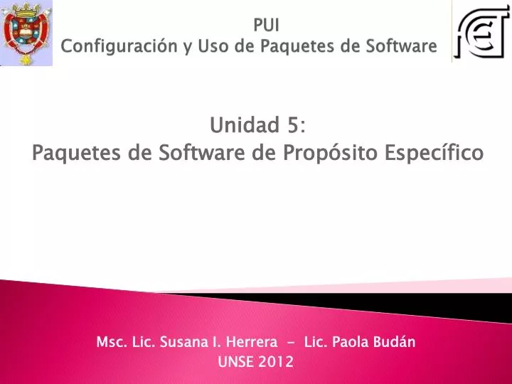 pui configuraci n y uso de paquetes de software