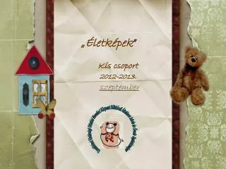 kis csoport 2012 2013 szeptember