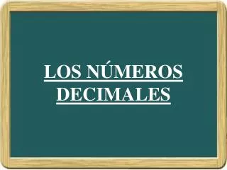 los n meros decimales