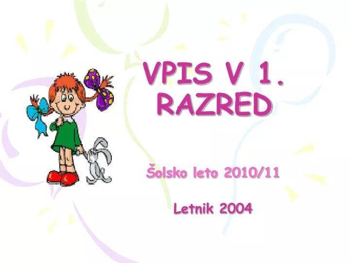 vpis v 1 razred