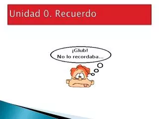 unidad 0 recuerdo
