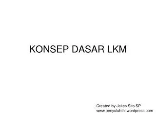 konsep dasar lkm