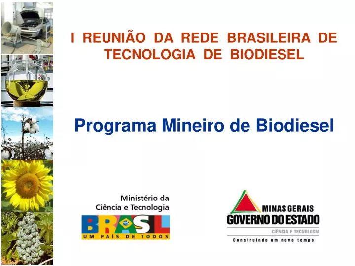 i reuni o da rede brasileira de tecnologia de biodiesel