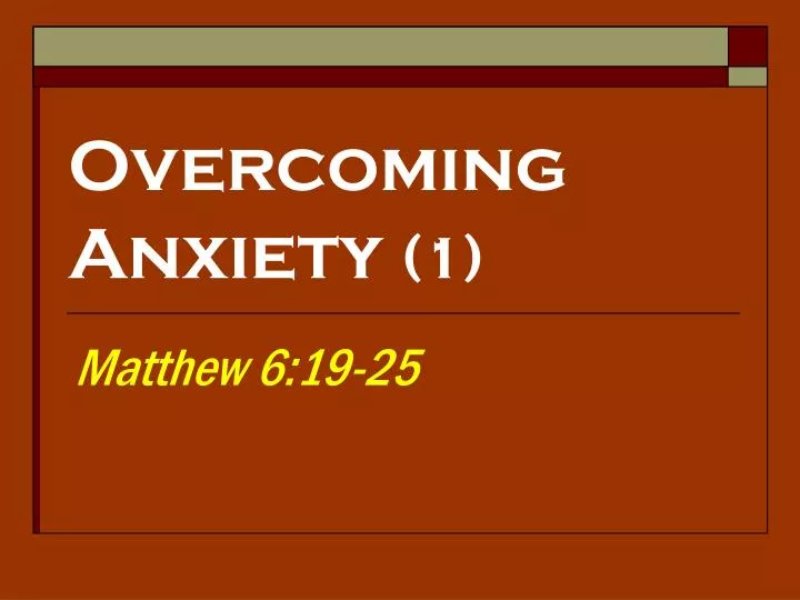 overcoming anxiety 1