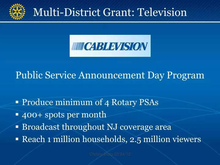 multi district grant television