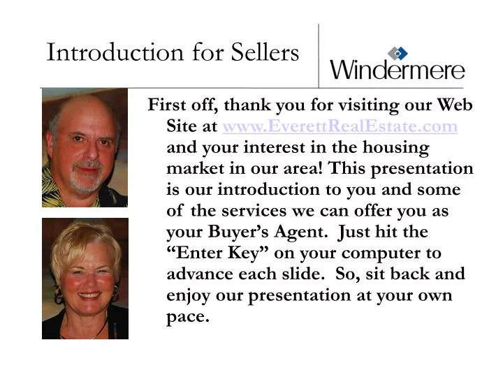 introduction for sellers