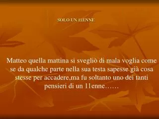 solo un 11enne