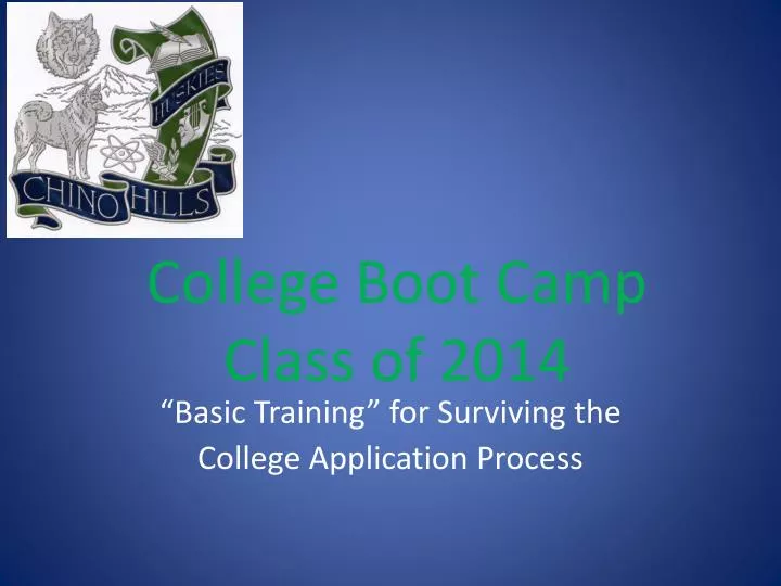 college boot camp class of 2014