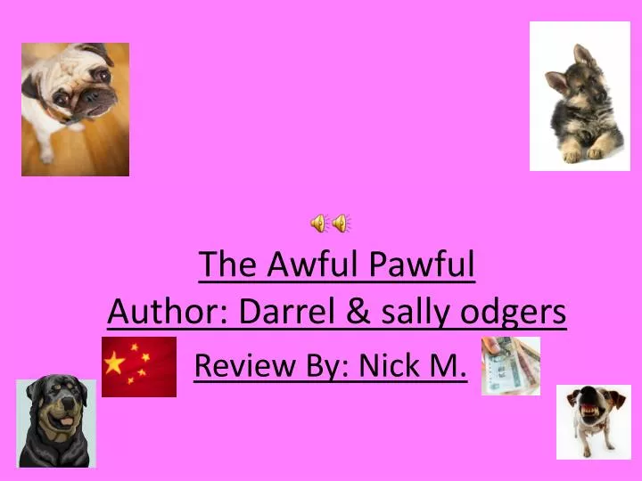 the awful pawful author darrel sally odgers