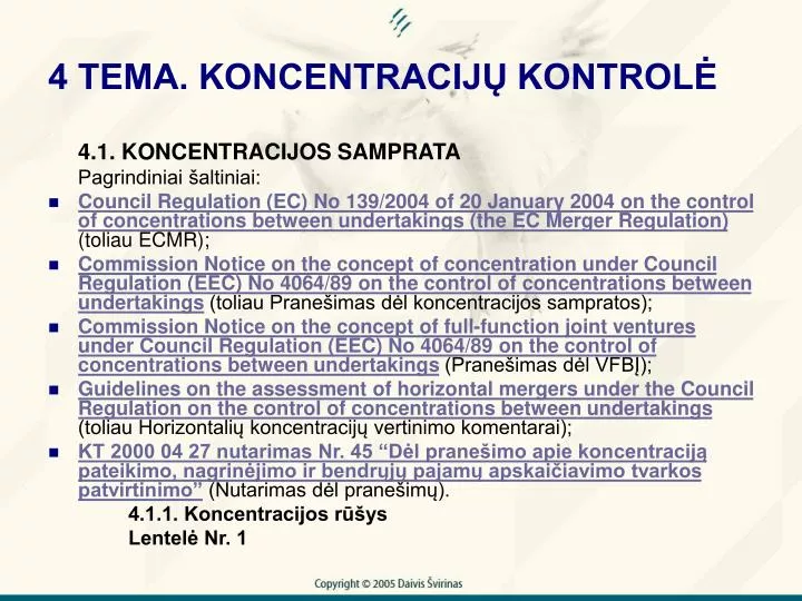 4 tema koncentracij kontrol