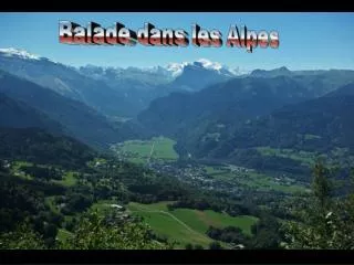 balade dans les alpes