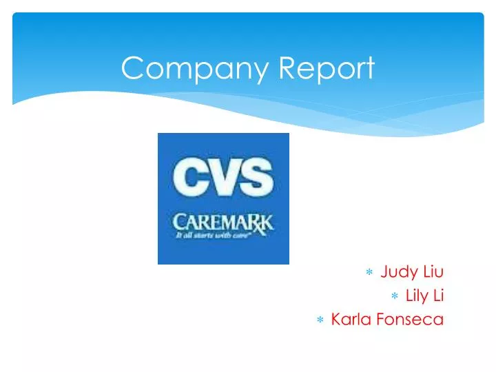 company report
