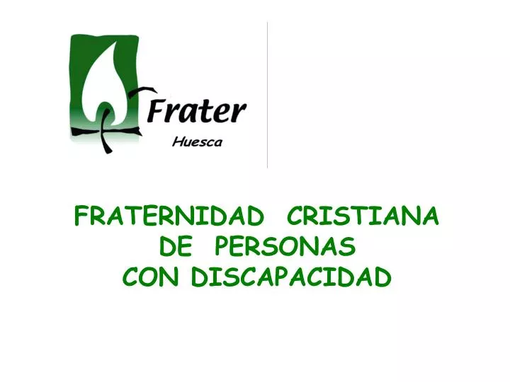 fraternidad cristiana de personas con discapacidad