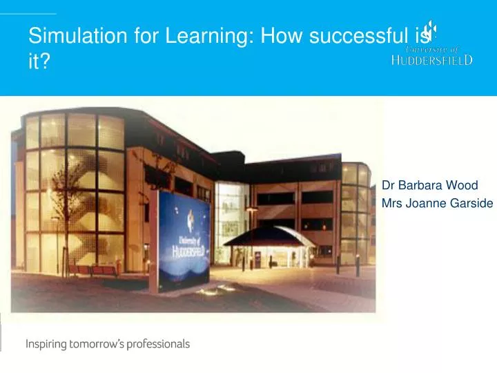 simulation for learning how successful is it