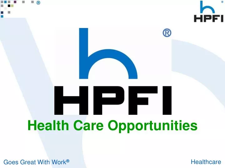 health care opportunities