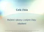 Celá čísla - slide 1